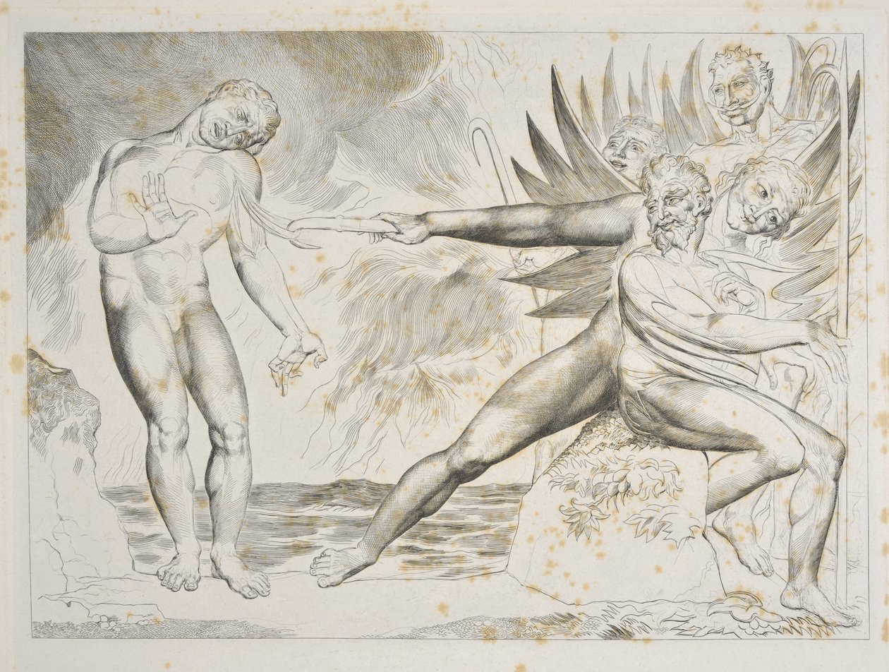 Il cerchio dei funzionari corrotti: I diavoli tormentano Ciampolo Inferno, Canto XXII, illustrazione alla 