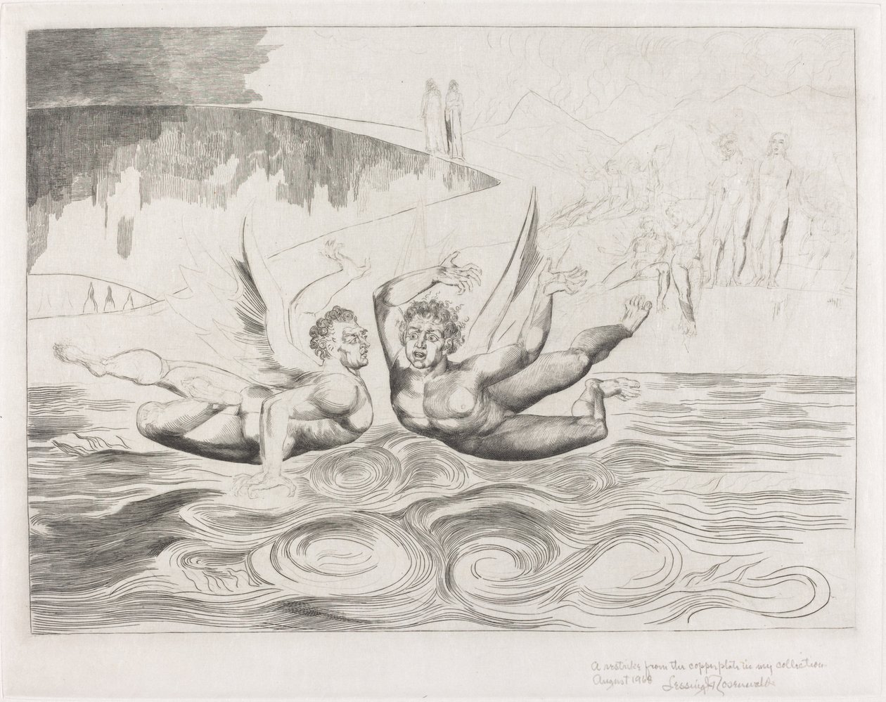 Il cerchio dei funzionari corrotti; i diavoli che si azzuffano da William Blake