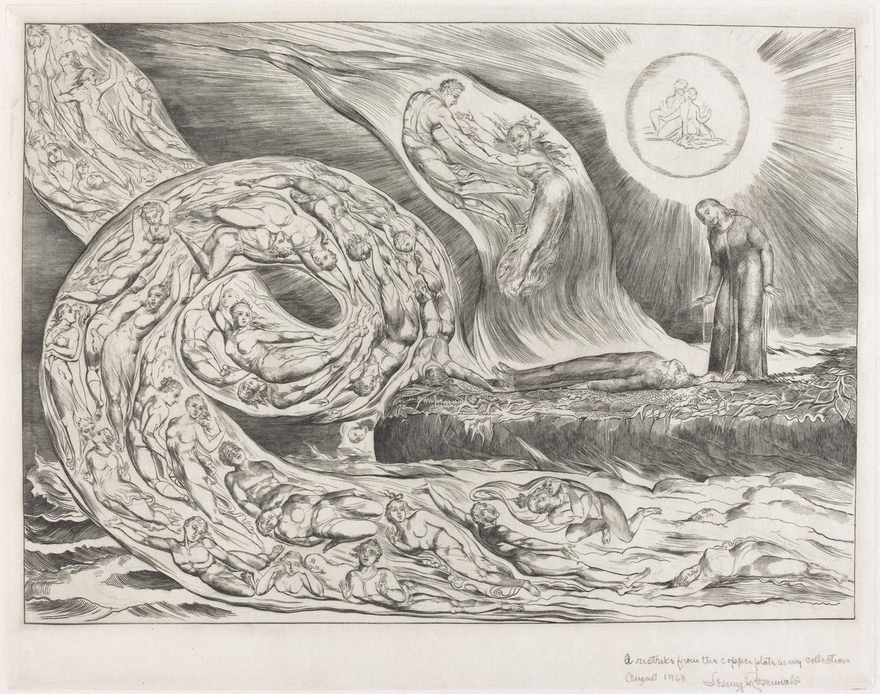 Il Cerchio dei Lussuriosi: Paolo e Francesca da William Blake