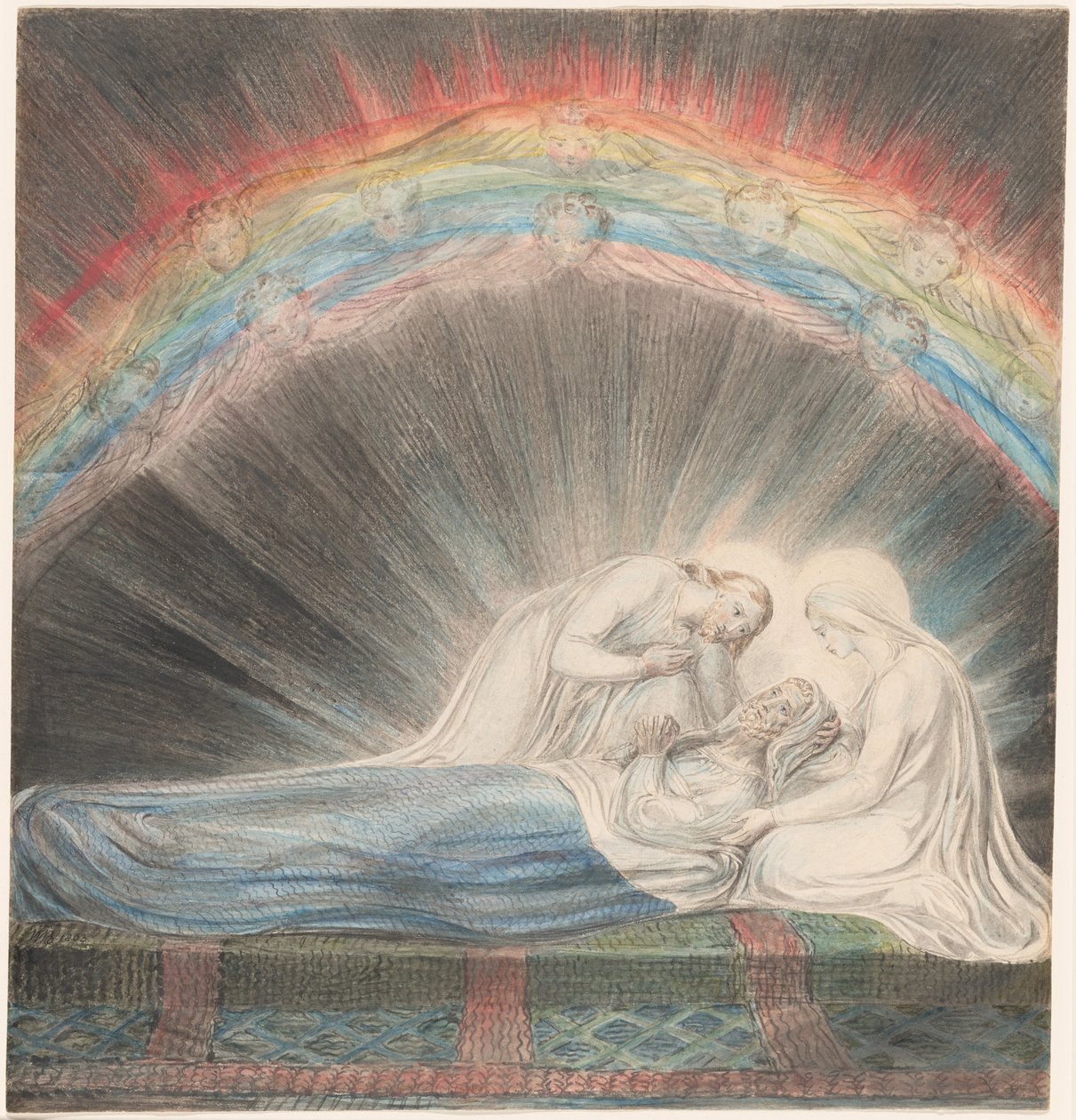 La morte di San Giuseppe da William Blake