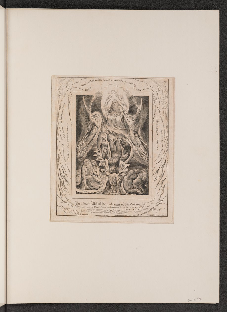 La Caduta di Satana da William Blake