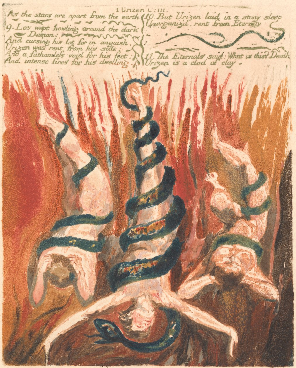 Il primo libro di Urizen, Tavola 7, 