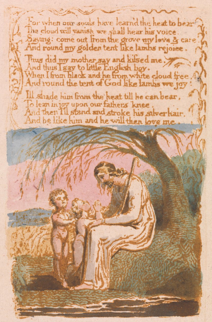 Der kleine schwarze Junge (Platte 30) da William Blake