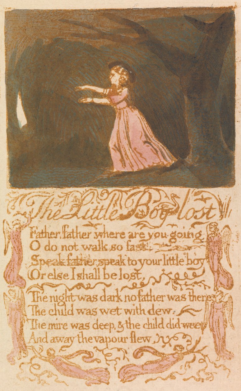 Der kleine verlorene Junge (Platte 20) da William Blake