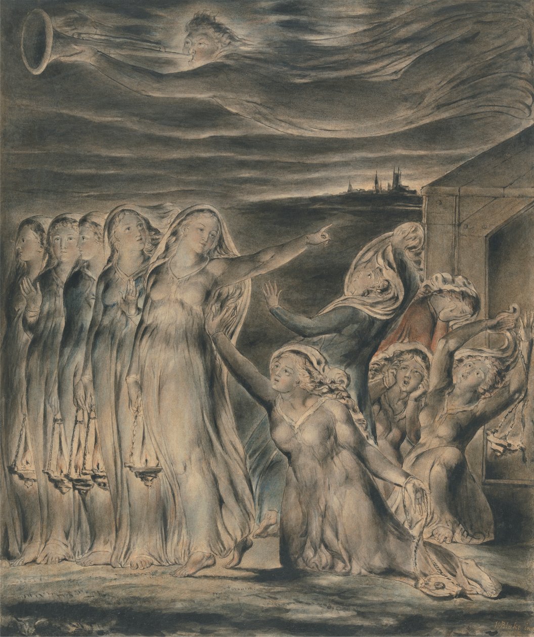 La parabola delle vergini sagge e stolte da William Blake