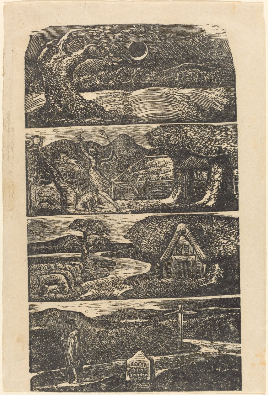 Le Bucoliche di Virgilio, 1821 da William Blake