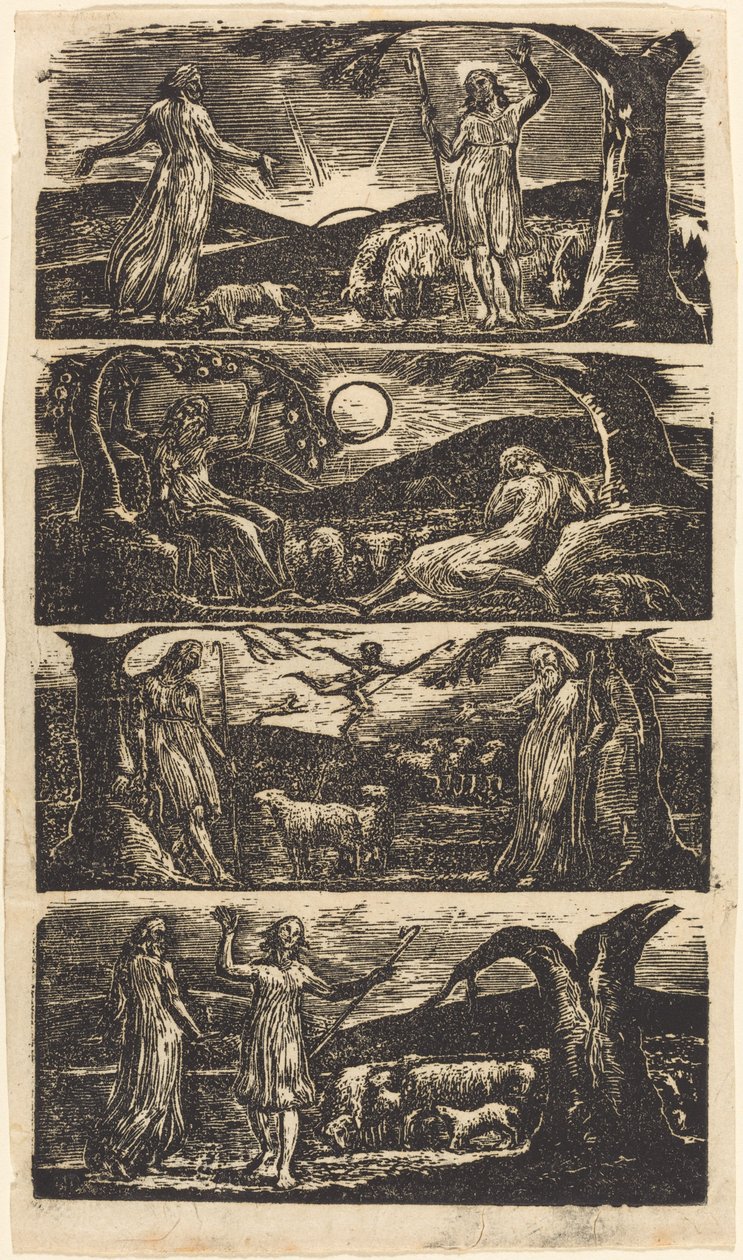 Le pastorali di Virgilio, 1821 da William Blake