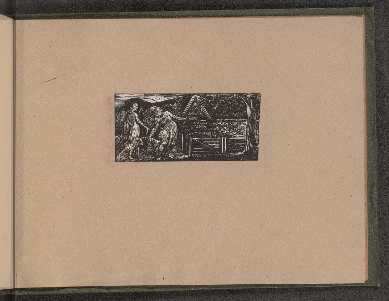 Thenot e Colinet conducono insieme i loro greggi da William Blake