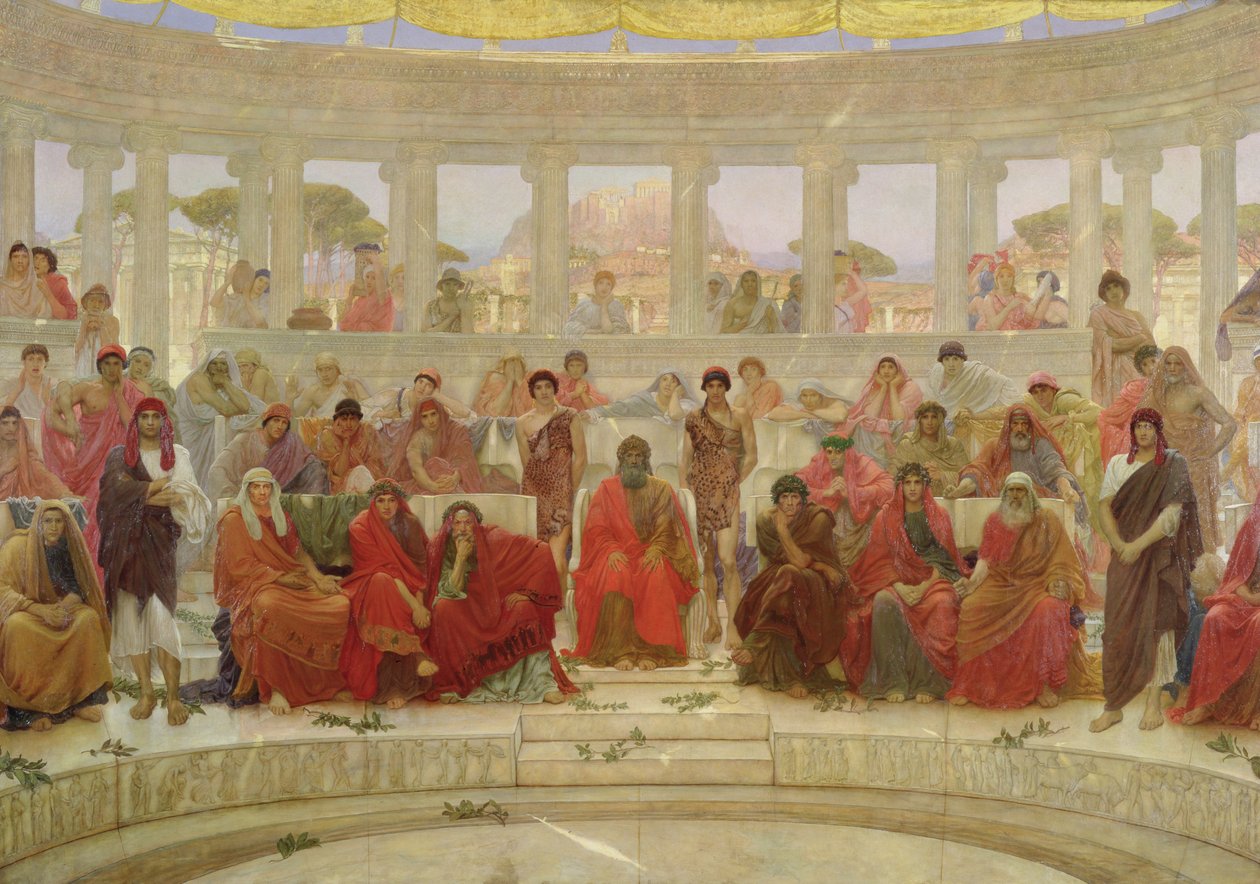 Un pubblico ad Atene durante l
