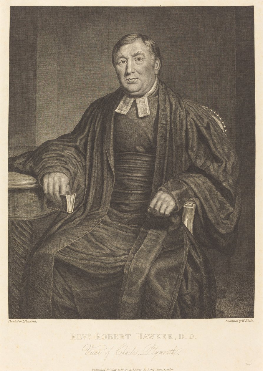 Reverendo Robert Hawker, D.D. da William Blake after John Ponsford