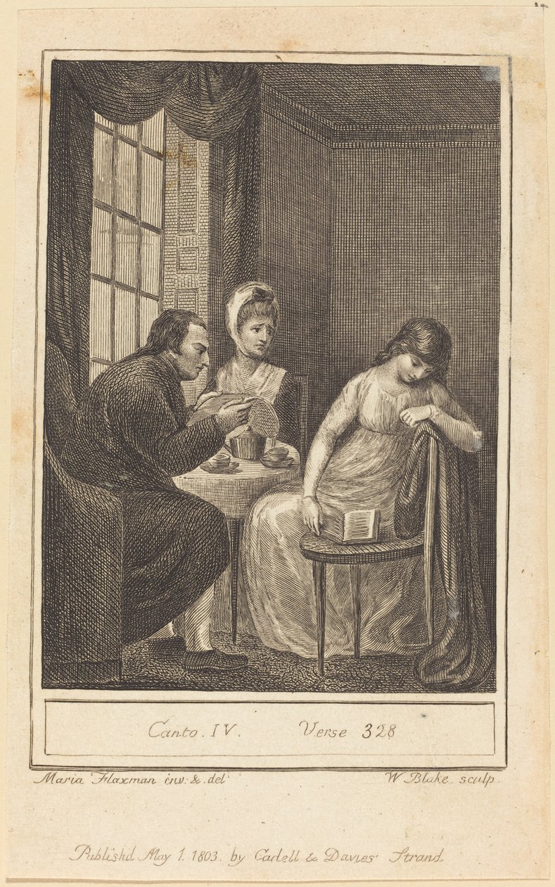 Canto IV, Verso 328 da William Blake after Mary Ann Flaxman