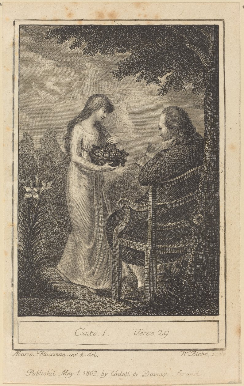 Canto I, Verso 29 da William Blake after Mary Ann Flaxman
