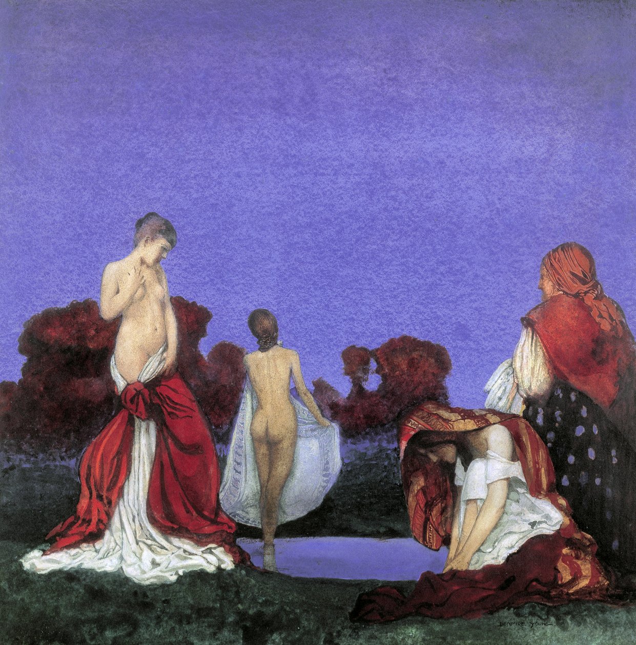 Zingari che fanno il bagno da William Blamire Young