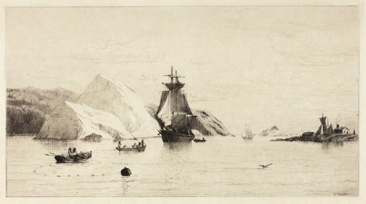 Paesaggio marino artico da William Bradford