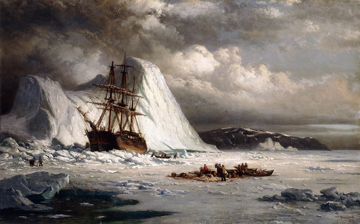 Nave bloccata dal ghiaccio da William Bradford