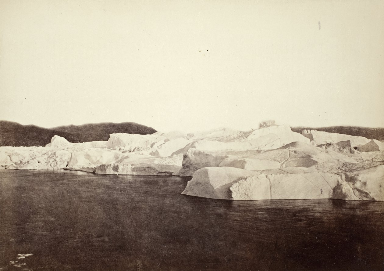 La costa bloccata dagli iceberg vicino a Julianes Haab (#122) da William Bradford