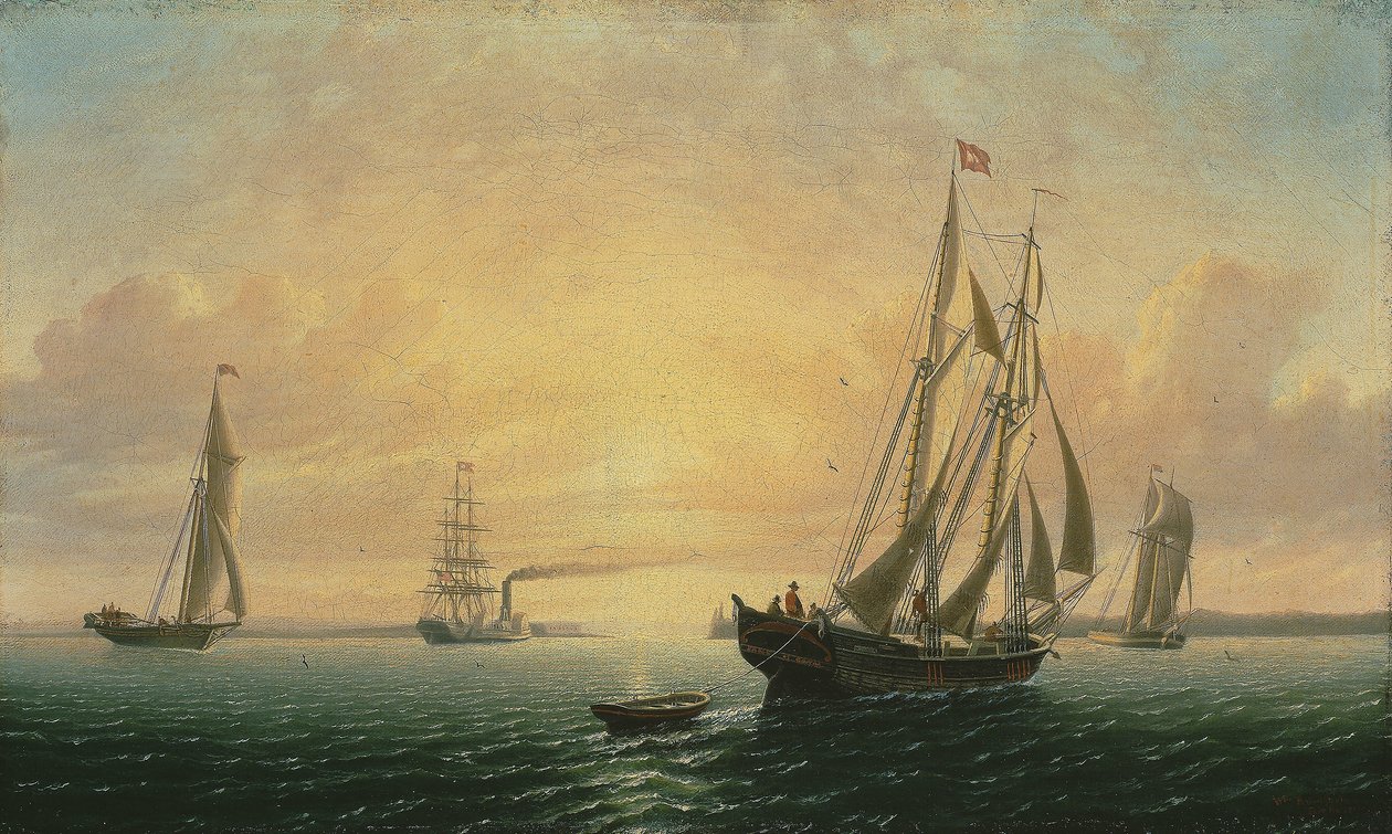 La goletta Jane di Bath, Maine da William Bradford