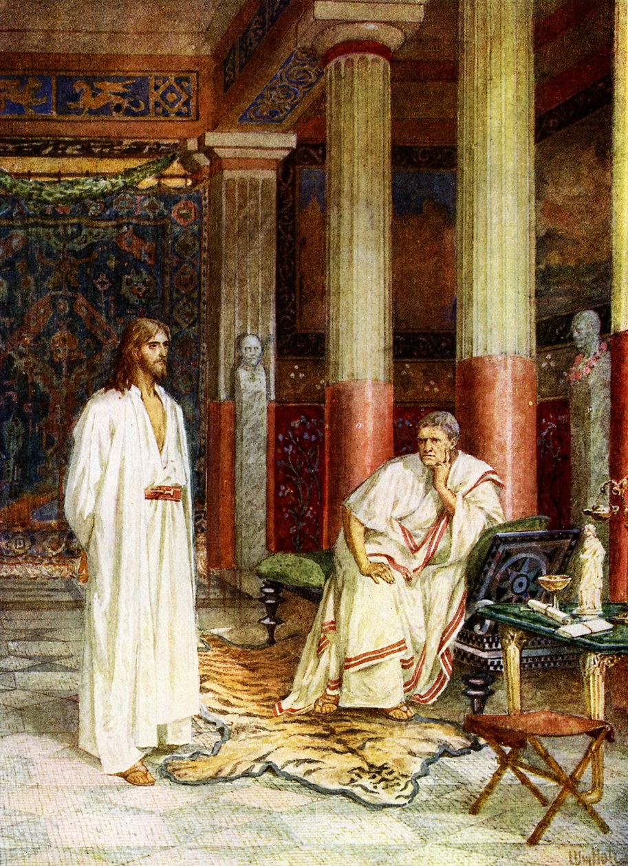 Gesù davanti a Pilato - Bibbia da William Brassey Hole