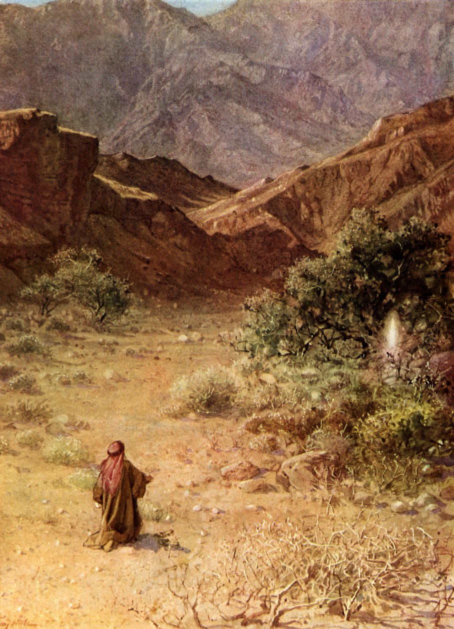 Mosè e il roveto ardente da William Brassey Hole