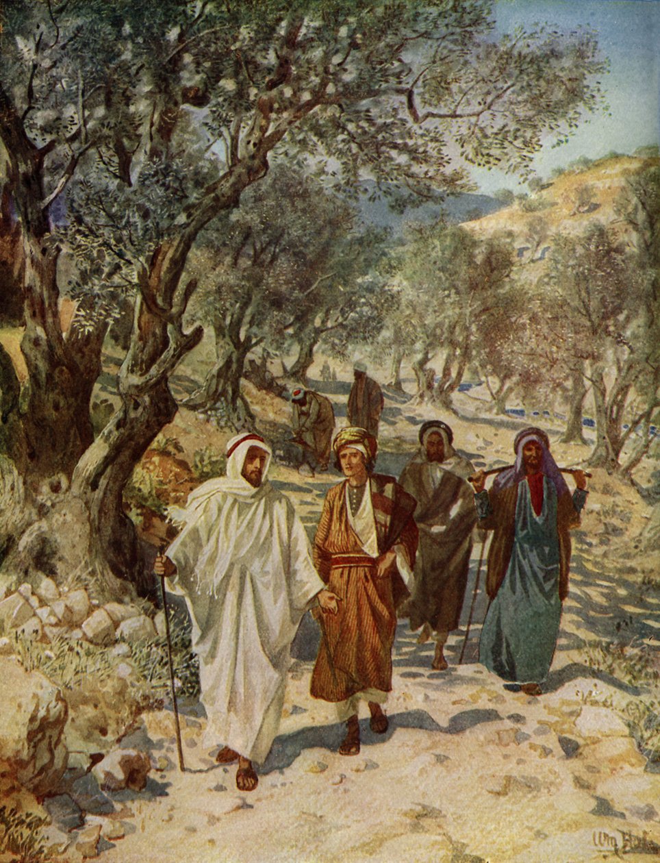 Filippo e Natanaele diventano discepoli di Gesù - Bibbia da William Brassey Hole