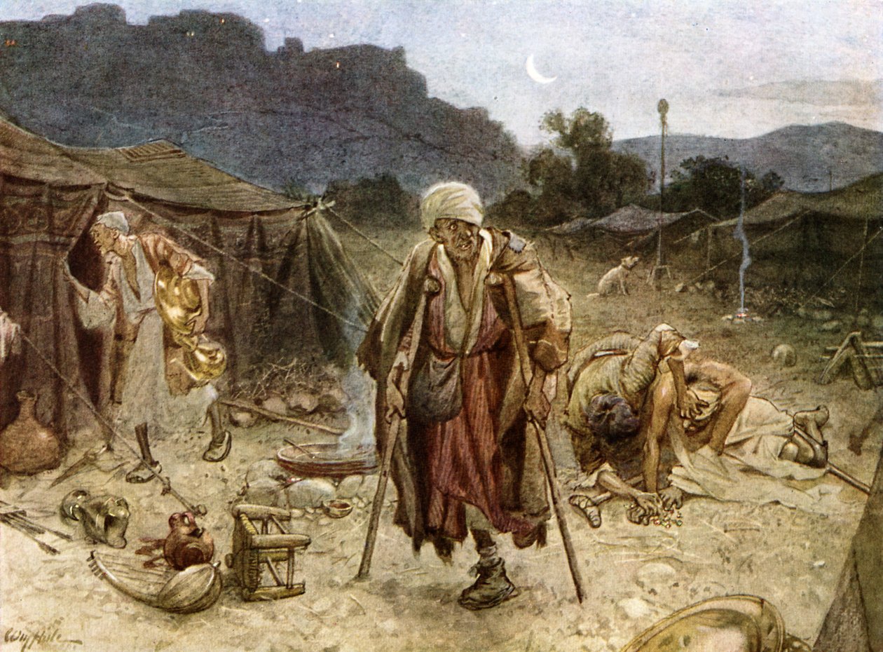 I quattro lebbrosi che saccheggiano il campo dei Siri da William Brassey Hole