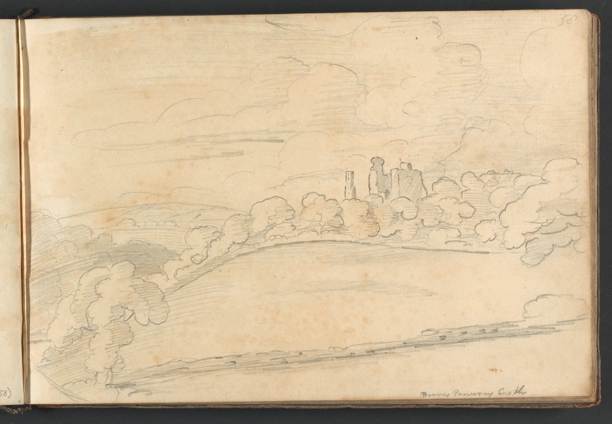 Castello di Berry Pomeroy da William Brockedon