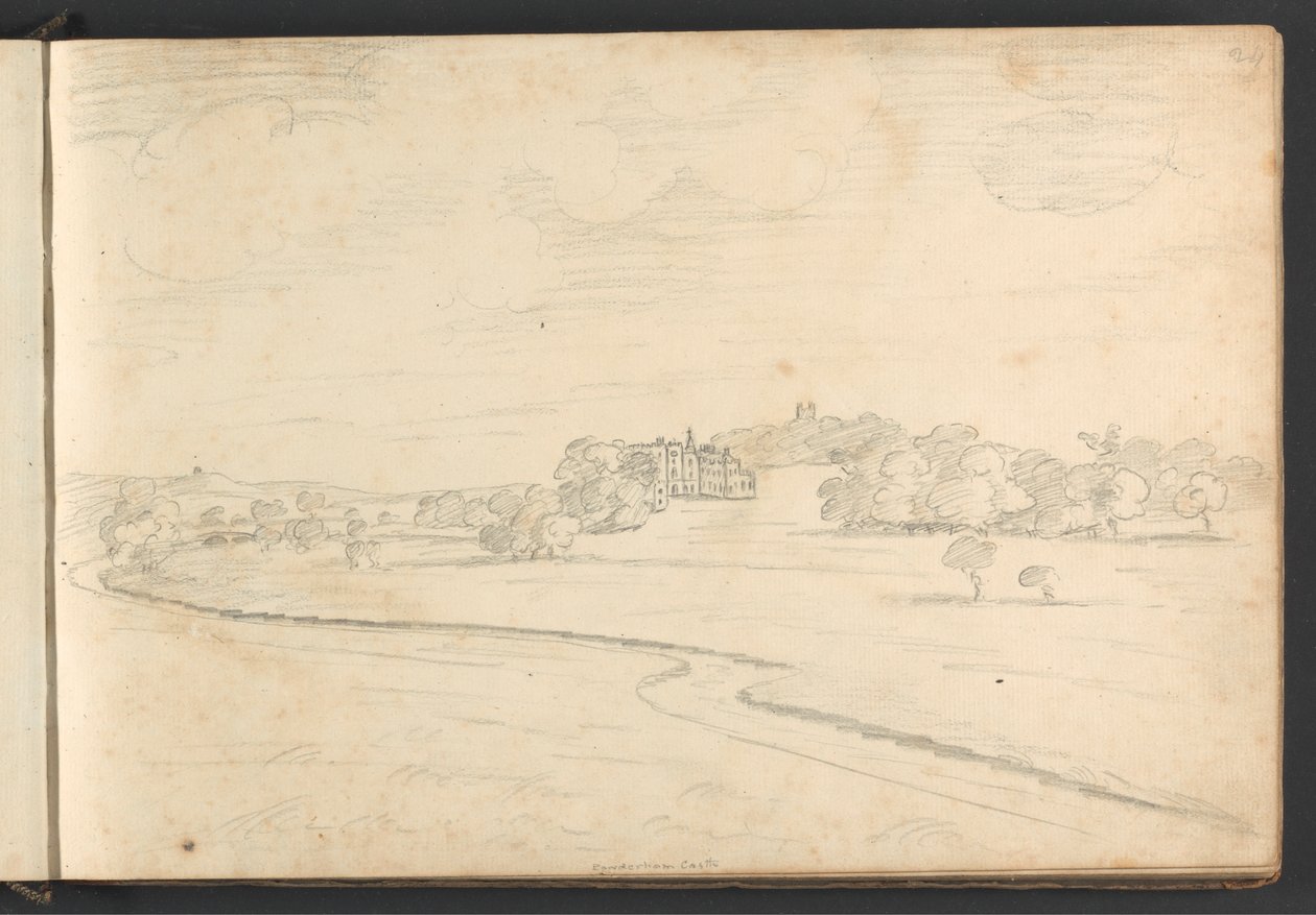 Castello di Powderham da William Brockedon