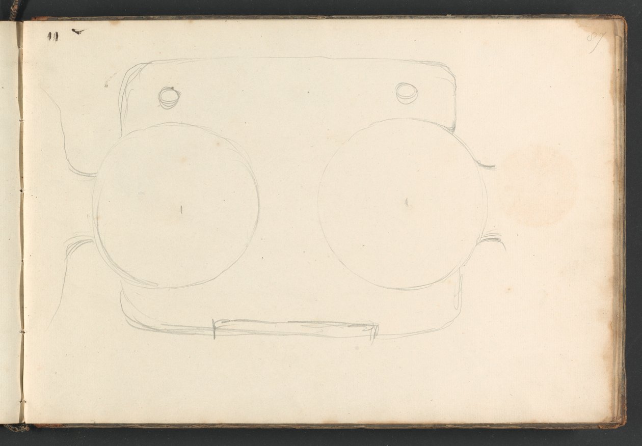 Schizzo di un dispositivo sconosciuto da William Brockedon