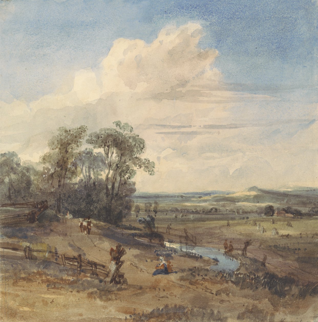Paesaggio dopo Wynants (nel Louvre) da William Callow