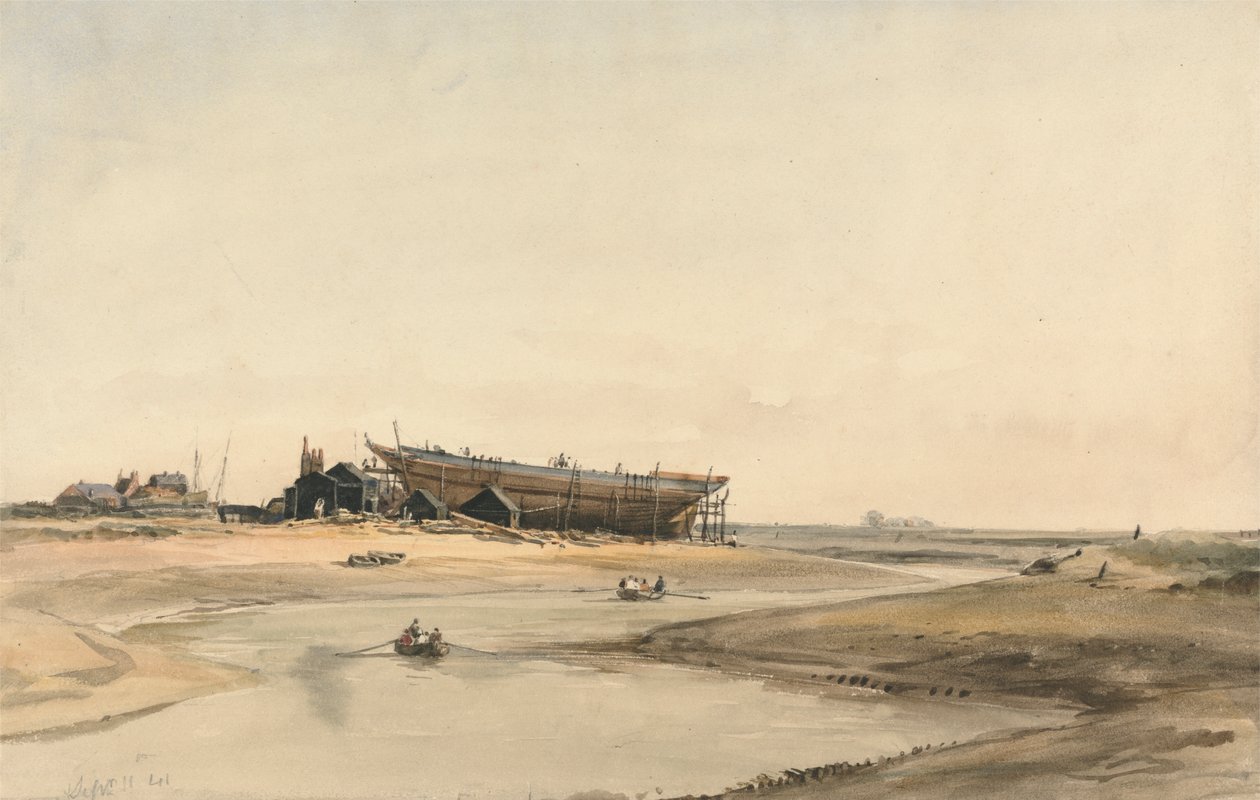 Costruzione di Navi da William Callow