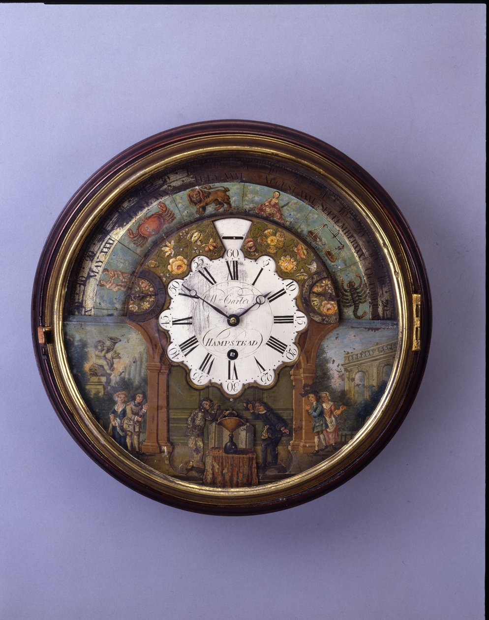 Orologio a quadrante, fine XIX secolo, quadrante c.1770 da William Carter
