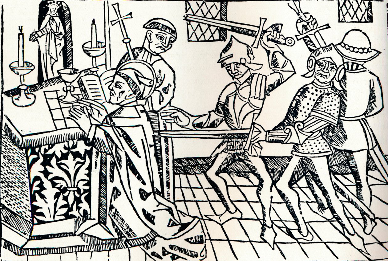 Martirio di San Tommaso di Canterbury, c1484 da William Caxton