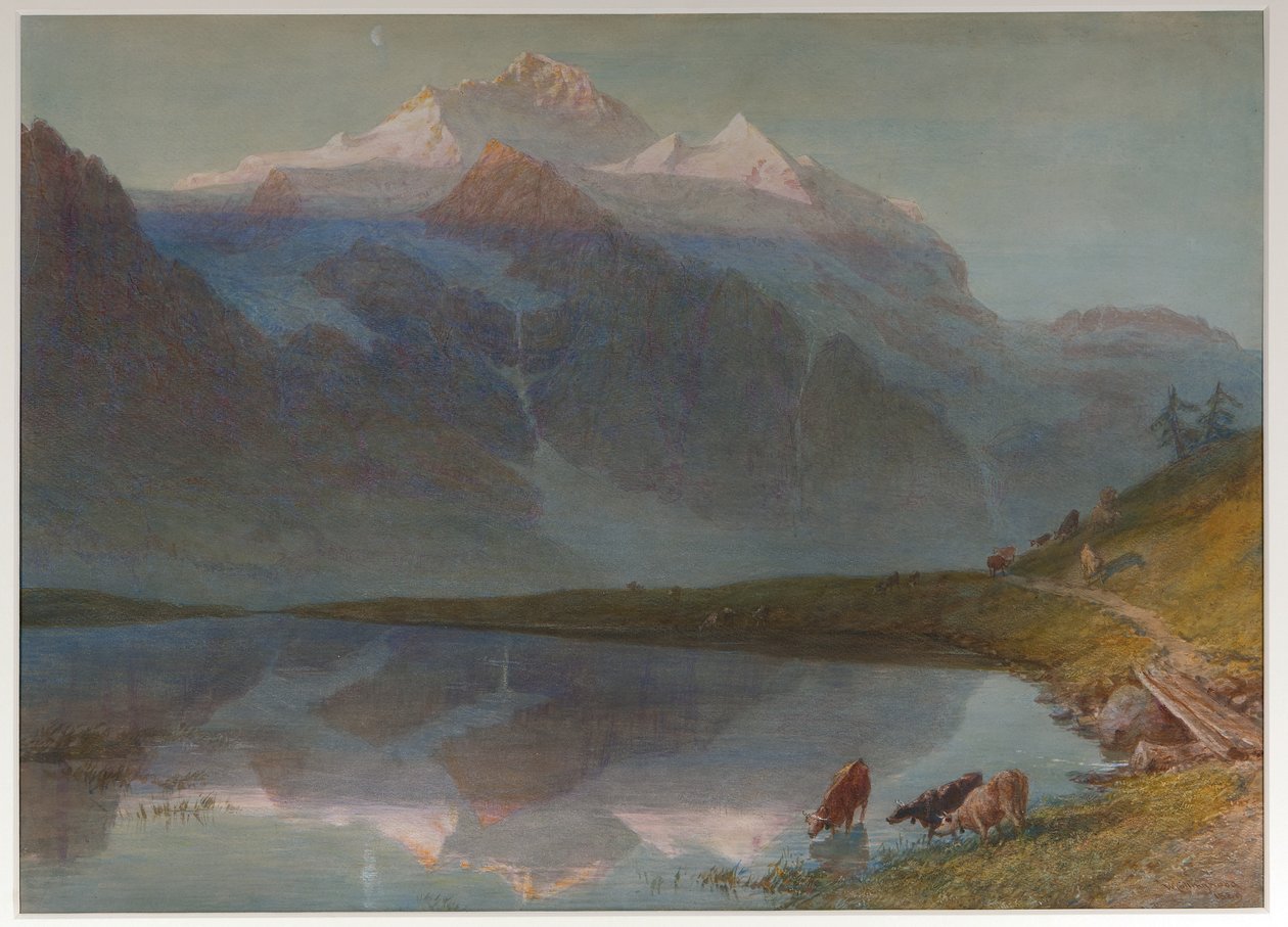 Scena di montagna - Jungfrau (acquerello) da William Collingwood