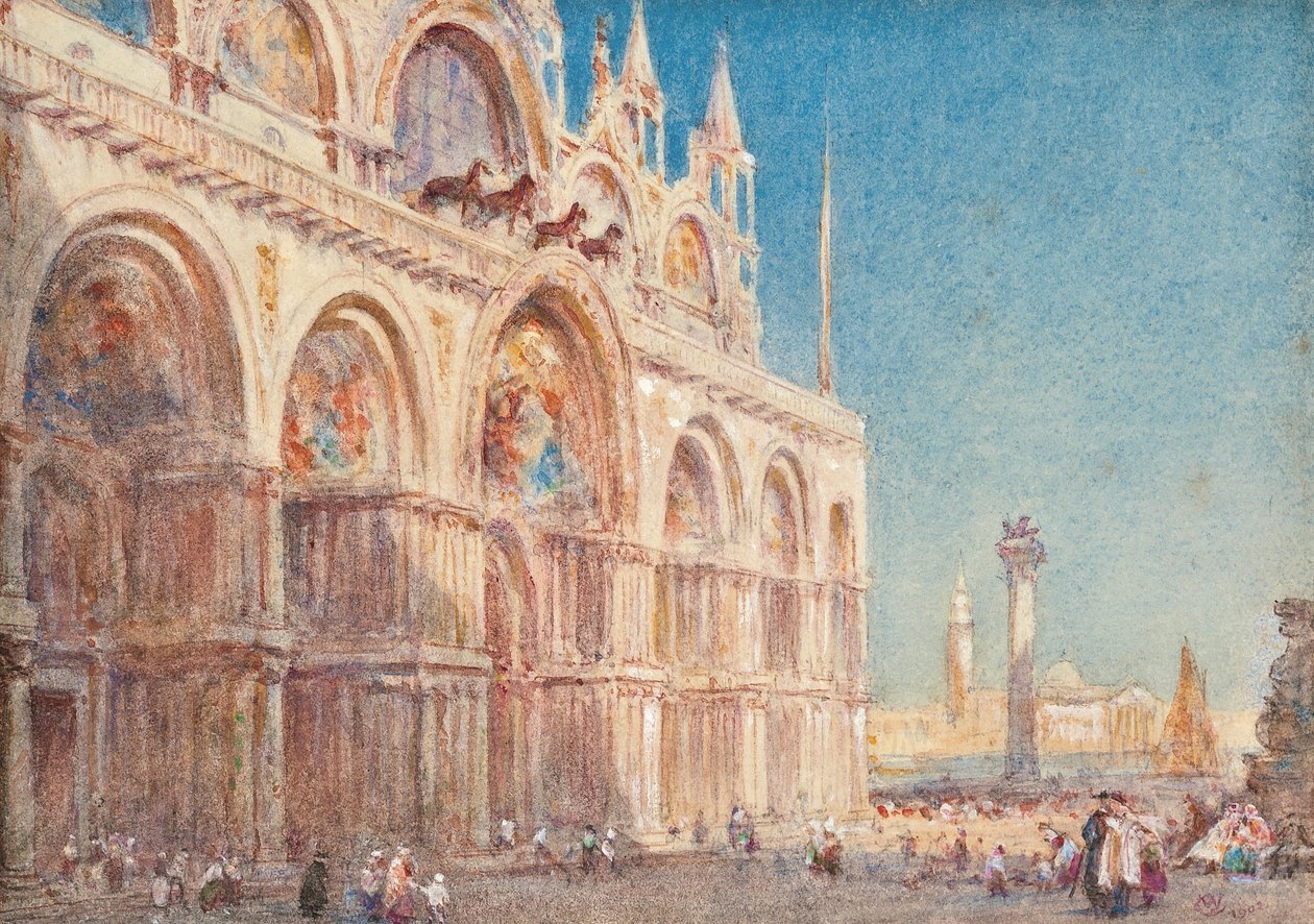 Vista della Cattedrale di San Marco, Venezia da William Collingwood