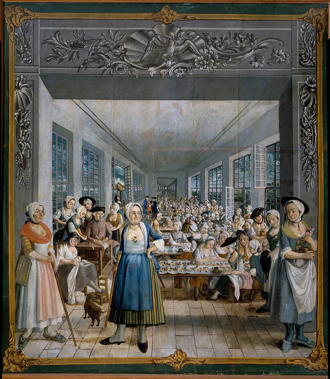 Fabbrica di tessuti indiani dei fratelli Wetter: Laboratorio delle lavoratrici da William Crawford