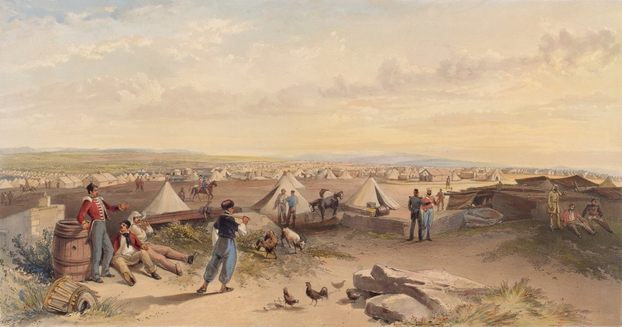Campo della 4ª Divisione 15 luglio 1855 da William Crimea Simpson