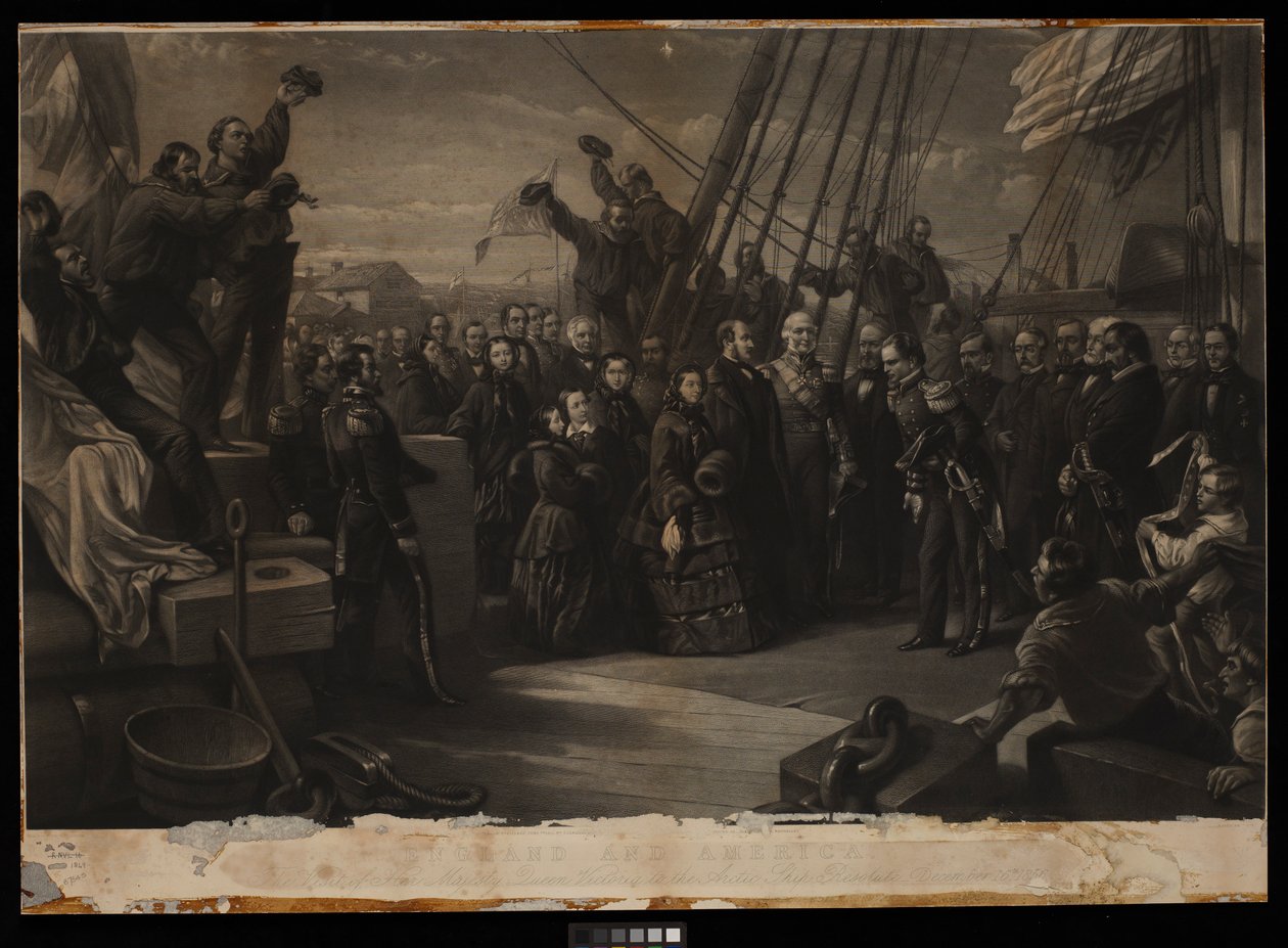 Inghilterra e America. La visita di Sua Maestà la Regina Vittoria alla nave artica Resolute, 16 dicembre 1856, c.1859 da William 