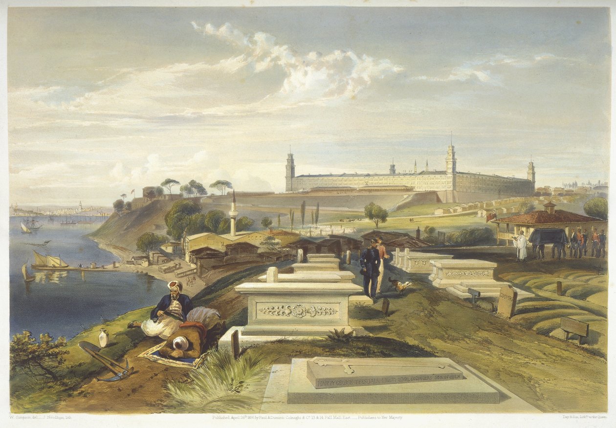 Ospedale e cimitero, Scutari, tavola da 
