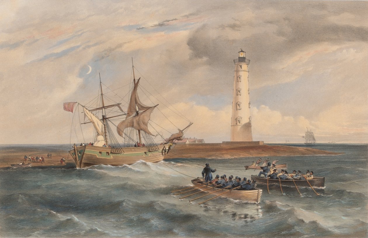 Il faro di Capo Chersonese, guardando a sud da William Crimea Simpson