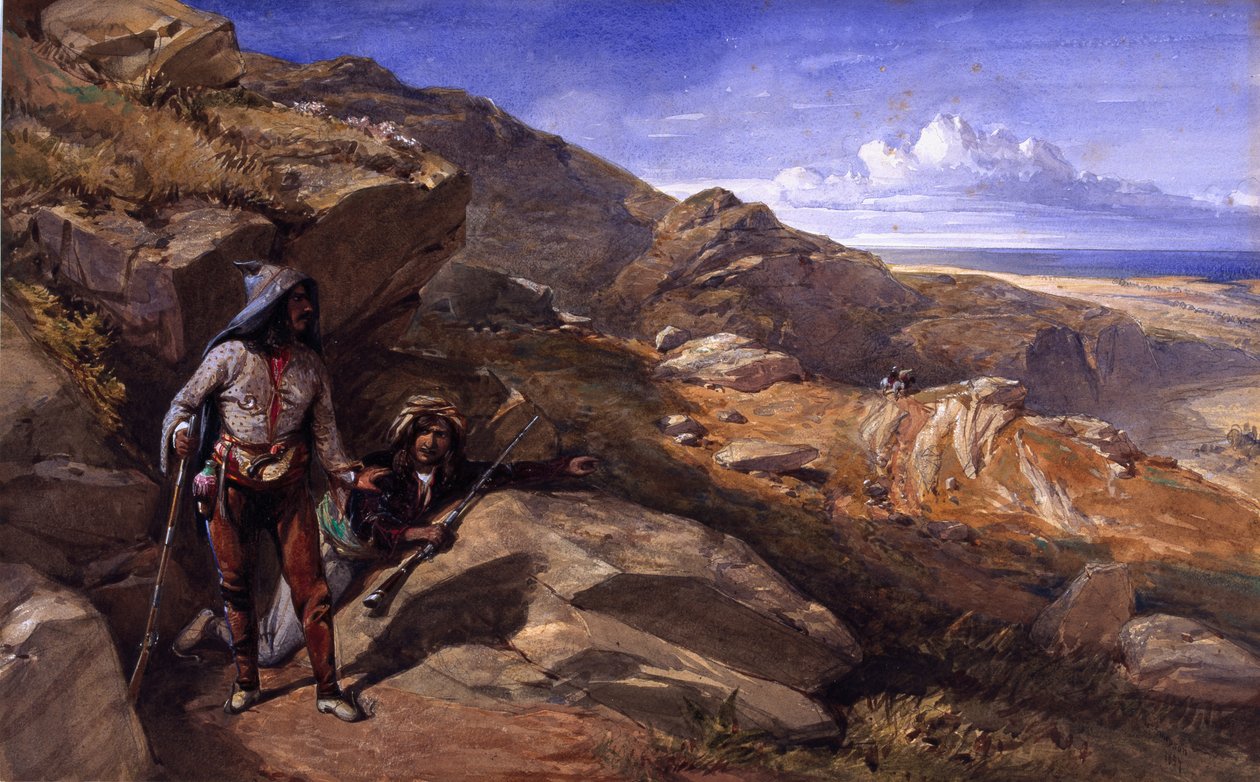 Due banditi nelle colline, 1857 da William Crimea Simpson