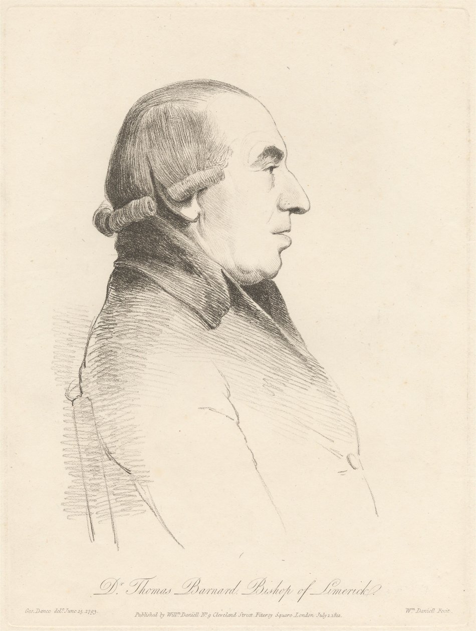 Dott. Thomas Barnard, vescovo di Limerick da William Daniell