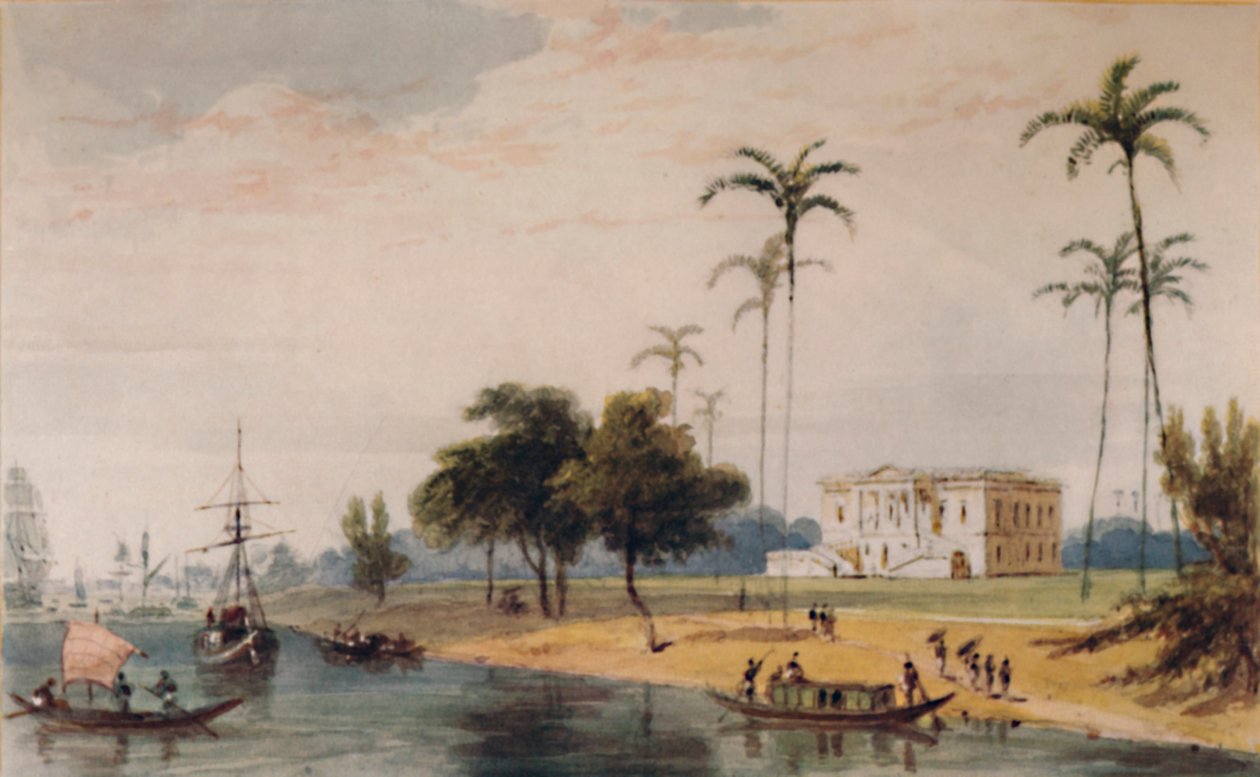 Nella Casa del Giardino Reach, Calcutta, c1786-1791, 1935 da William Daniell
