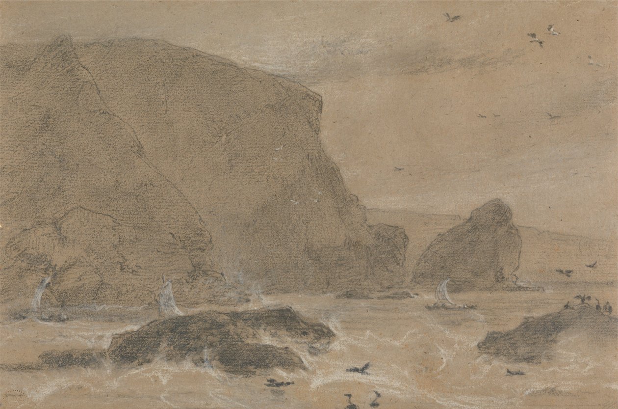 Roccia del finocchio marino, St. Agnes, Cornovaglia da William Daniell
