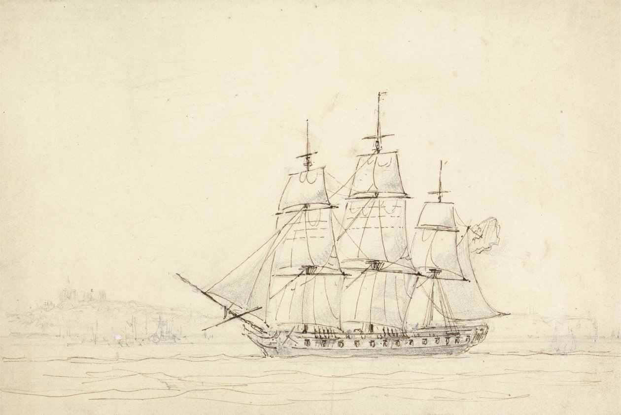 Nave a tre alberi da William Daniell