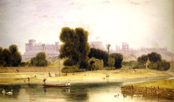 Castello di Windsor da Eton, Berkshire da William Daniell