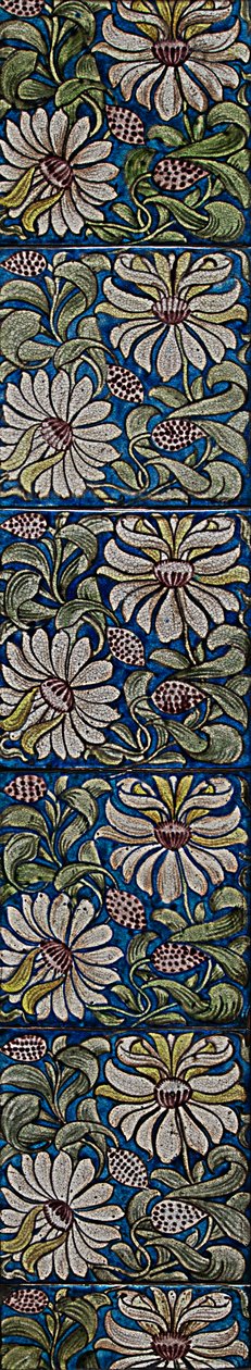 Pannello di Piastrelle Caprifoglio da William de Morgan