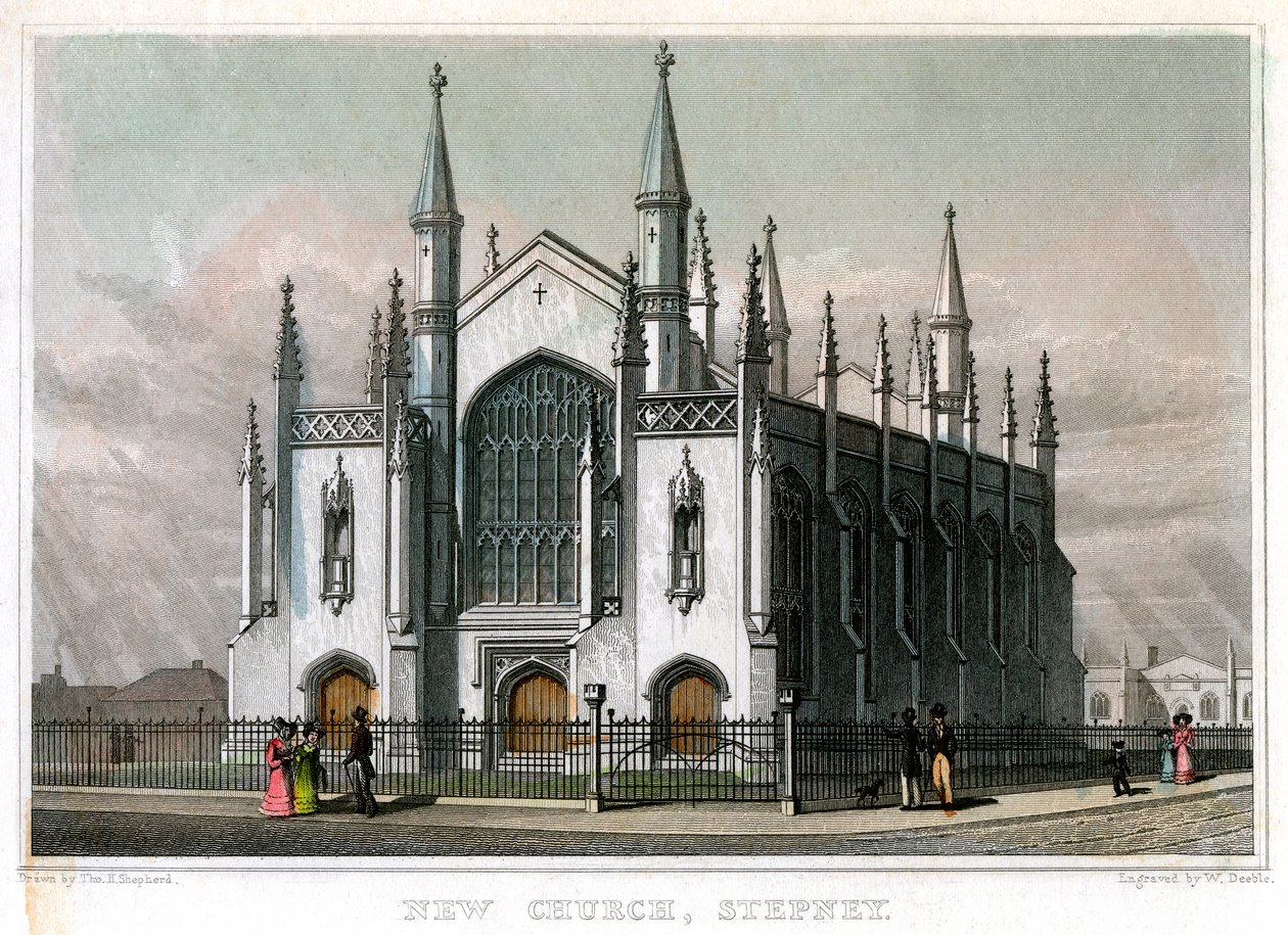 Nuova Chiesa, Stepney, Londra da William Deeble