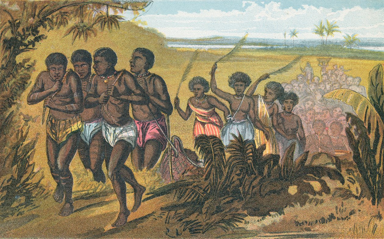 Funerale di Sambo (litografia a colori) da William Dickes