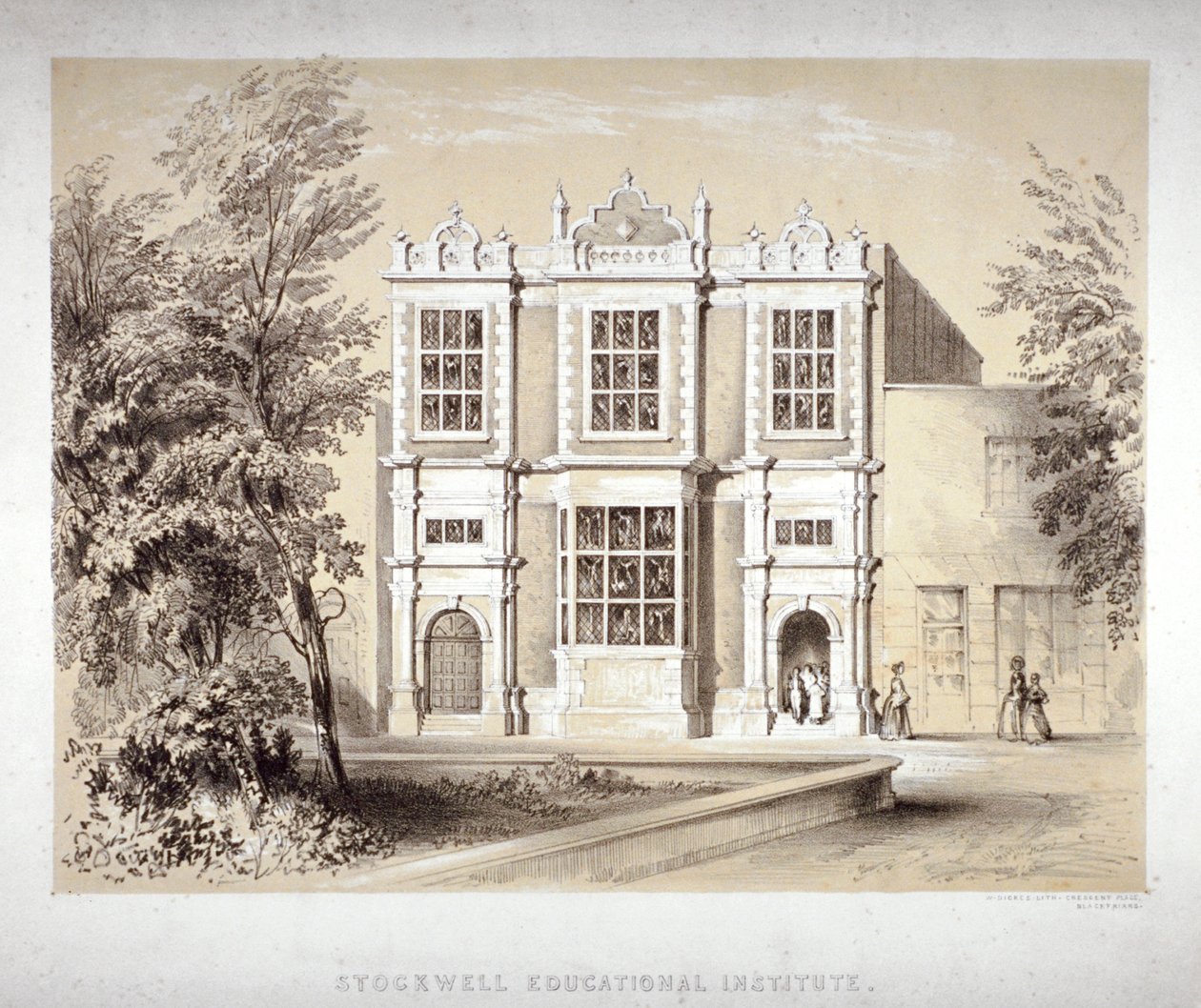 Istituto Educativo di Stockwell, Stockwell, Lambeth, Londra da William Dickes