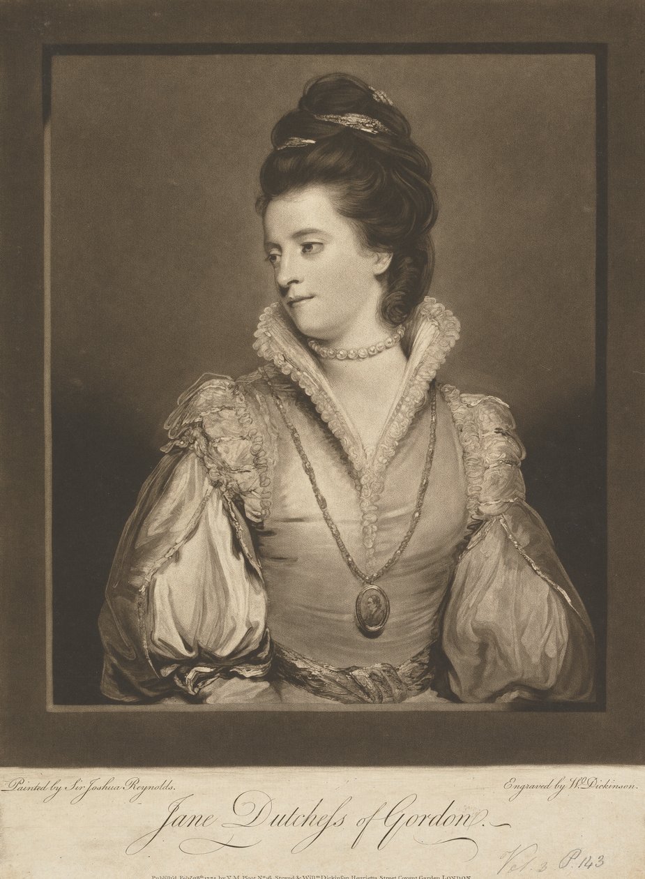 Jane Gordon (nata Maxwell), Duchessa di Gordon da William Dickinson
